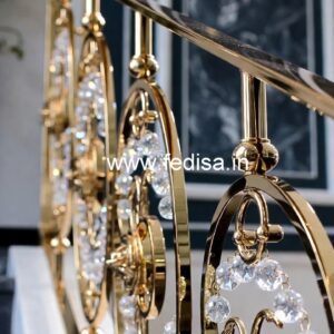 Luxury Brass Crystal Railings for Homes CR-3775