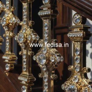 Premium Home Decor Brass Crystal Railings CR-3778