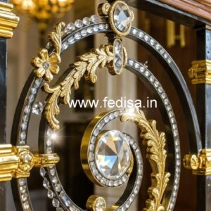 Premium Brass Crystal Railing Concepts CR-3784
