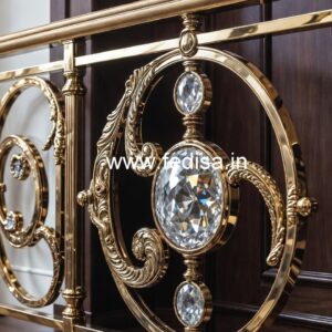 Royal Interior Brass Crystal Railings CR-3788
