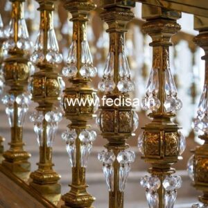 Classic Brass Crystal Railing Inspiration CR-3803