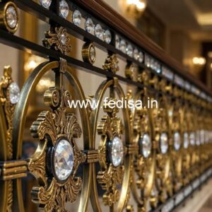 Luxury Brass Crystal Railings for Modern Interiors CR-3831