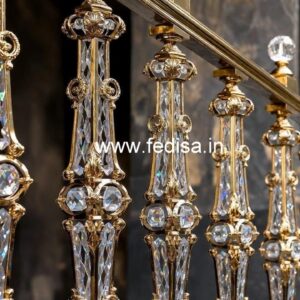 Luxury Brass Crystal Railings for Home Styling CR-3836