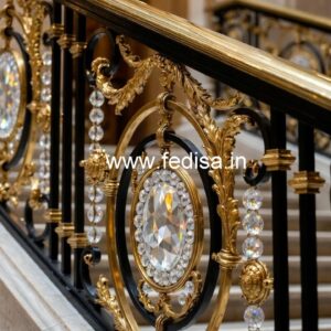 Stylish Brass Crystal Railings for Decor CR-3839