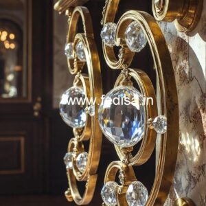 Premium Brass Crystal Railing for Luxury Interiors CR-3846