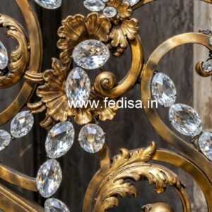 Royal Brass Crystal Stair Railing Inspiration CR-3848