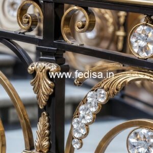 Designer Crystal Brass Railings for Modern Homes CR-3851