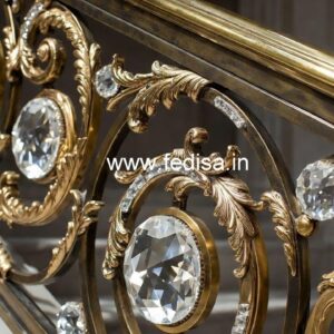 Custom Brass Crystal Railing Designs CR-3853