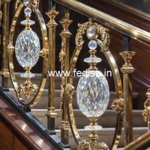 Designer Brass Crystal Staircase Concepts CR-3865