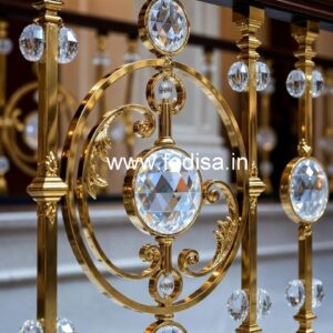 Modern Home Brass Crystal Railing Ideas CR-3866