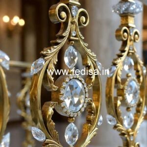 Premium Brass Crystal Railings for Modern Homes CR-3879