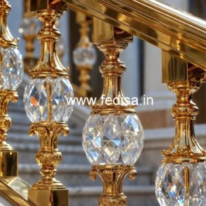 High-End Brass Crystal Railing for Villas CR-3880