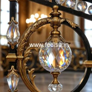 Luxury Brass Crystal Railings for Interior Design CR-3883