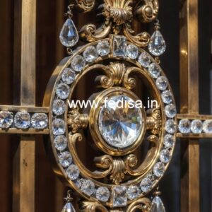 Elegant Brass Crystal Railings for Design CR-3890