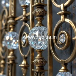 Luxury Brass Crystal Railings for Modern Homes CR-3892
