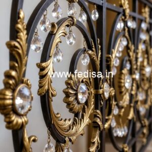 Designer Brass Crystal Railings for Modern Interiors CR-3894