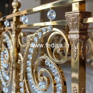 Premium Brass Crystal Railings for Luxury Design CR-3895