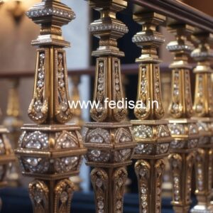 Elegant Brass Crystal Railings for Decor CR-3896