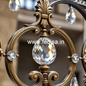 Modern Brass Crystal Railing Designs 2038 CR-3900