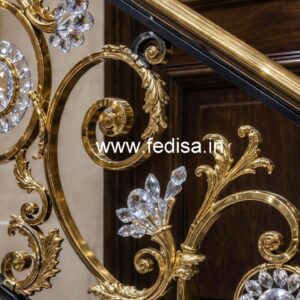 Best Brass Crystal Railings for Luxury Homes CR-3902