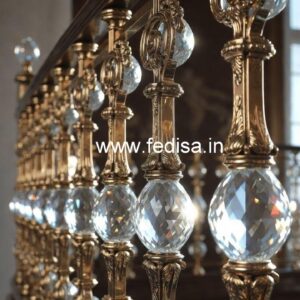 Elegant Brass Crystal Staircase Inspiration CR-3904