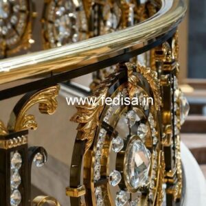 Designer Brass Crystal Railings for Dream Homes CR-3943
