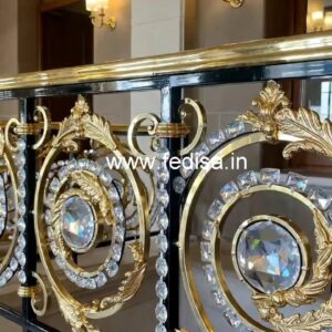 Classic Brass Crystal Railing Styles CR-3958