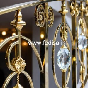 Brass Crystal Railing for Luxury Homes CR-3959
