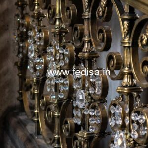 Stunning Brass Crystal Railing Inspiration CR-3960