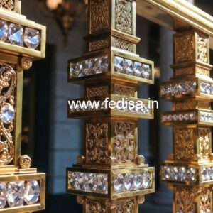 Royal Brass Crystal Staircase Railing Designs CR-3961