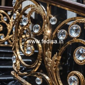 Unique Brass Crystal Railing Concepts CR-3966