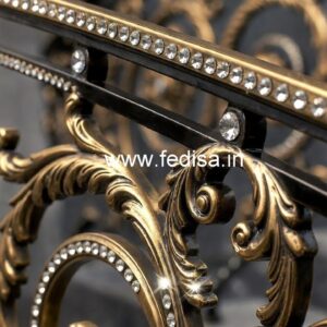 Contemporary Brass Crystal Railing Designs CR-3968