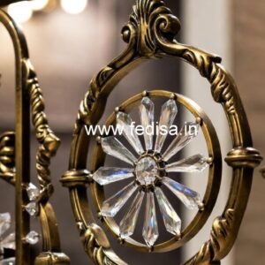 Beautiful Brass Crystal Stair Railings CR-3976