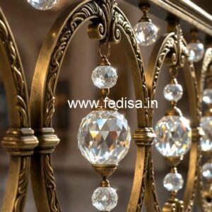 Brass Crystal Railings for Modern Villas CR-3985