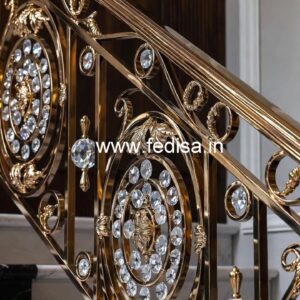 Brass Crystal Balcony Railing Ideas CR-3988