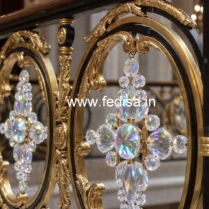 Luxury Brass Railings with Crystal Detailing CR-3989