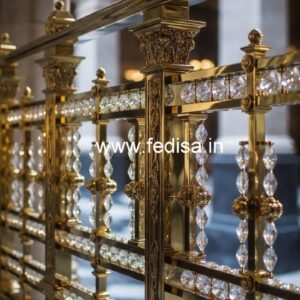 Elegant Crystal Embedded Brass Railings CR-3990