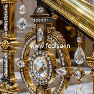 Brass Crystal Railings for Modern Homes CR-4020