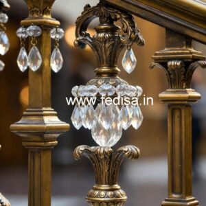 Luxury Handcrafted Brass Crystal Railings CR-4027